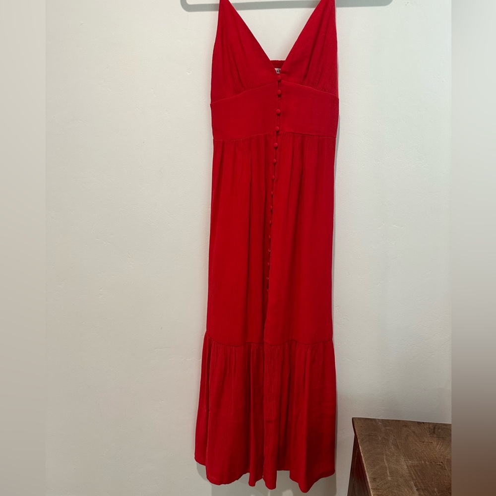 COPY - Abercrombie and fitch red midi dress